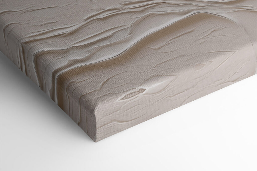 Fluid lines in warm, earthy tones