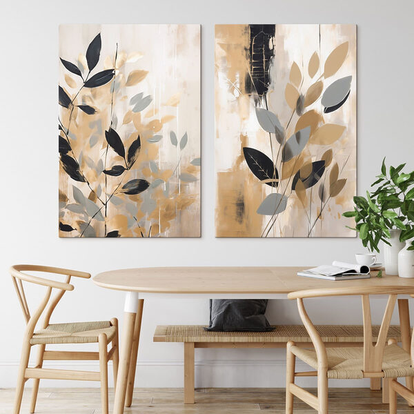 Painting of leaves and branches