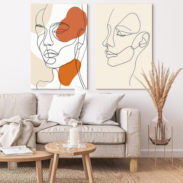 Drawing of a woman's face