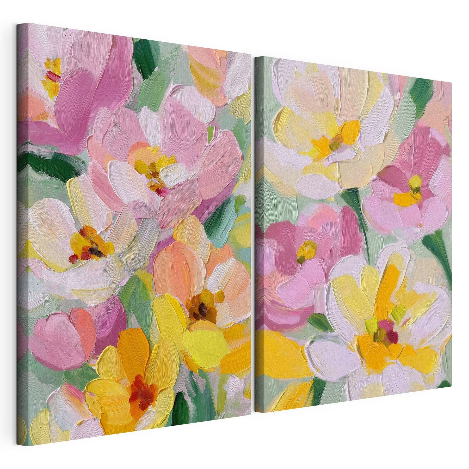 Colorful blooms in vibrant harmony