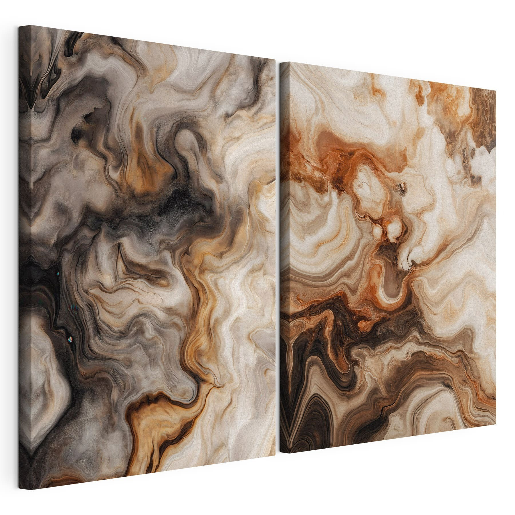 Elegant swirls of earthy tones