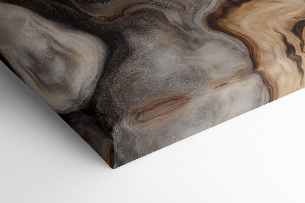 Elegant swirls of earthy tones