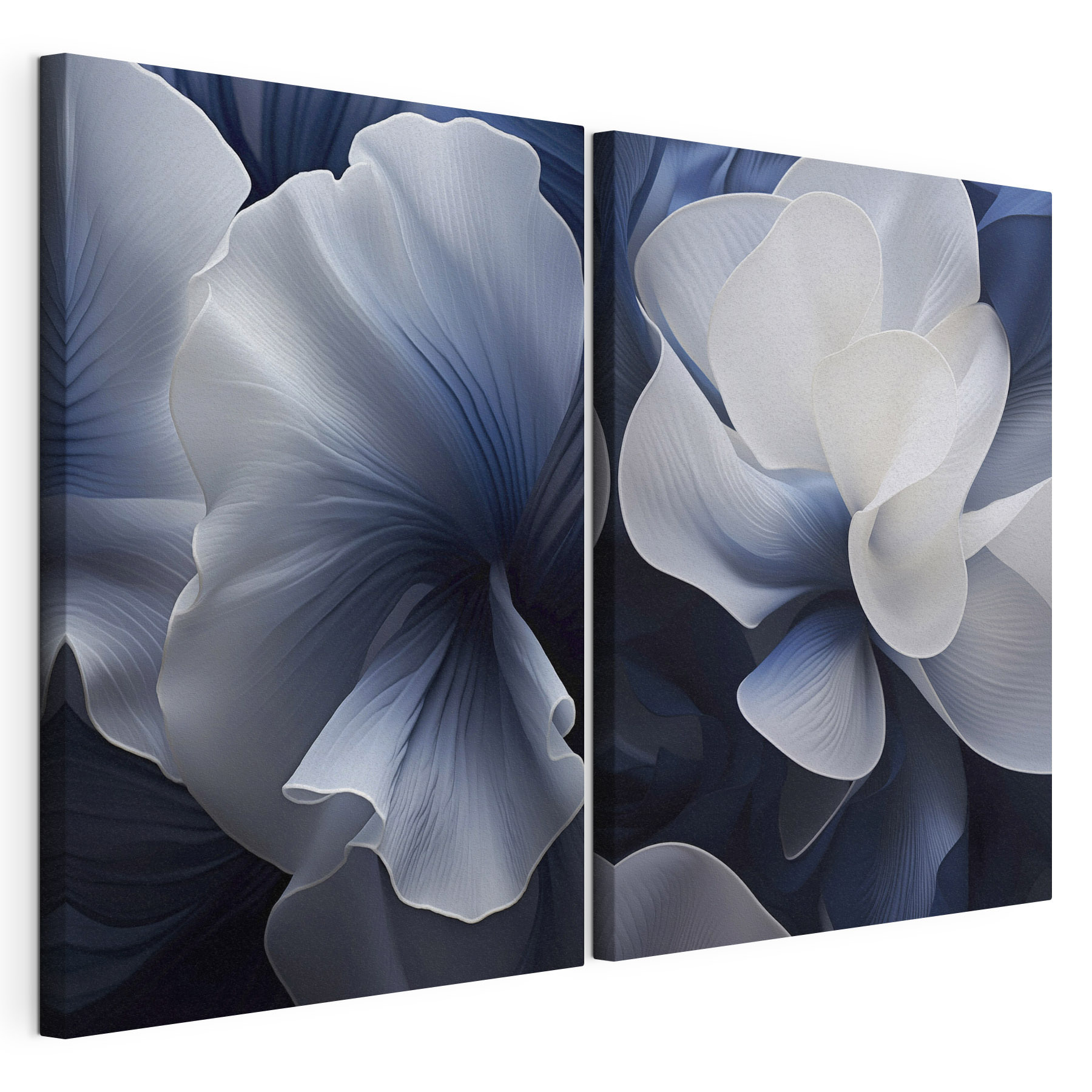 Delicate petals in cool tones