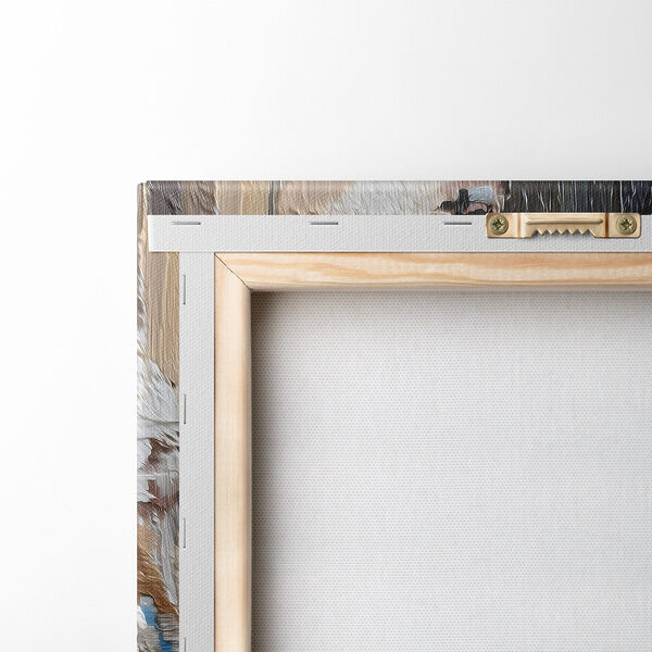 Abstract composition in soft hues