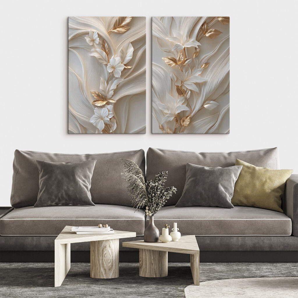 Elegant floral design in soft tones