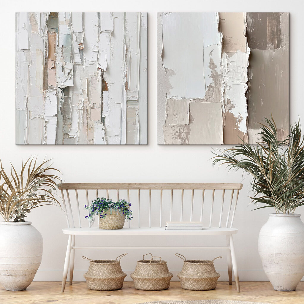 Abstract layers of soft hues