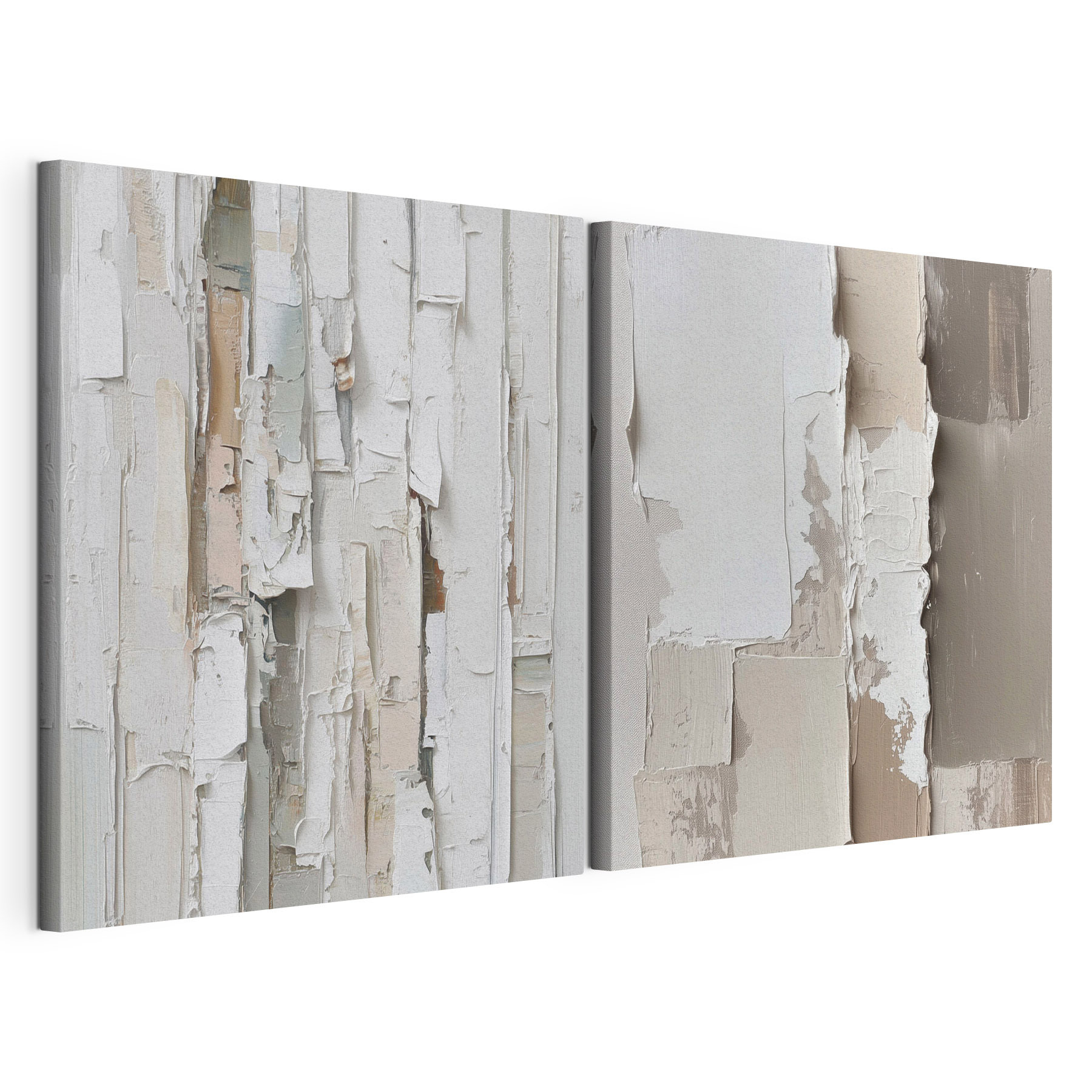 Abstract layers of soft hues