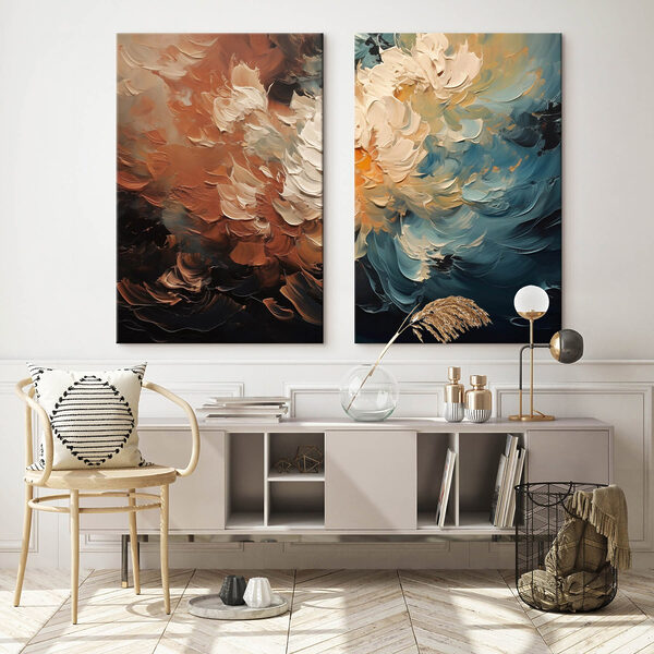 - Captivating dance of colors and forms