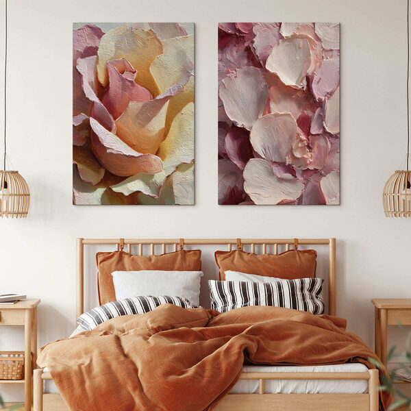 Soft hues of blooming petals