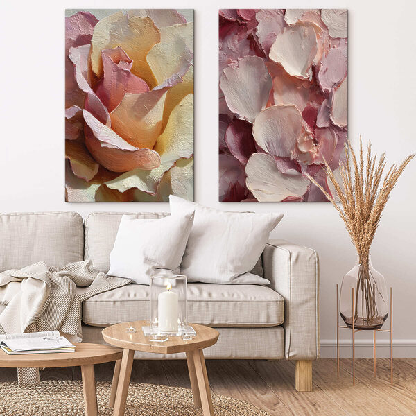 Soft hues of blooming petals