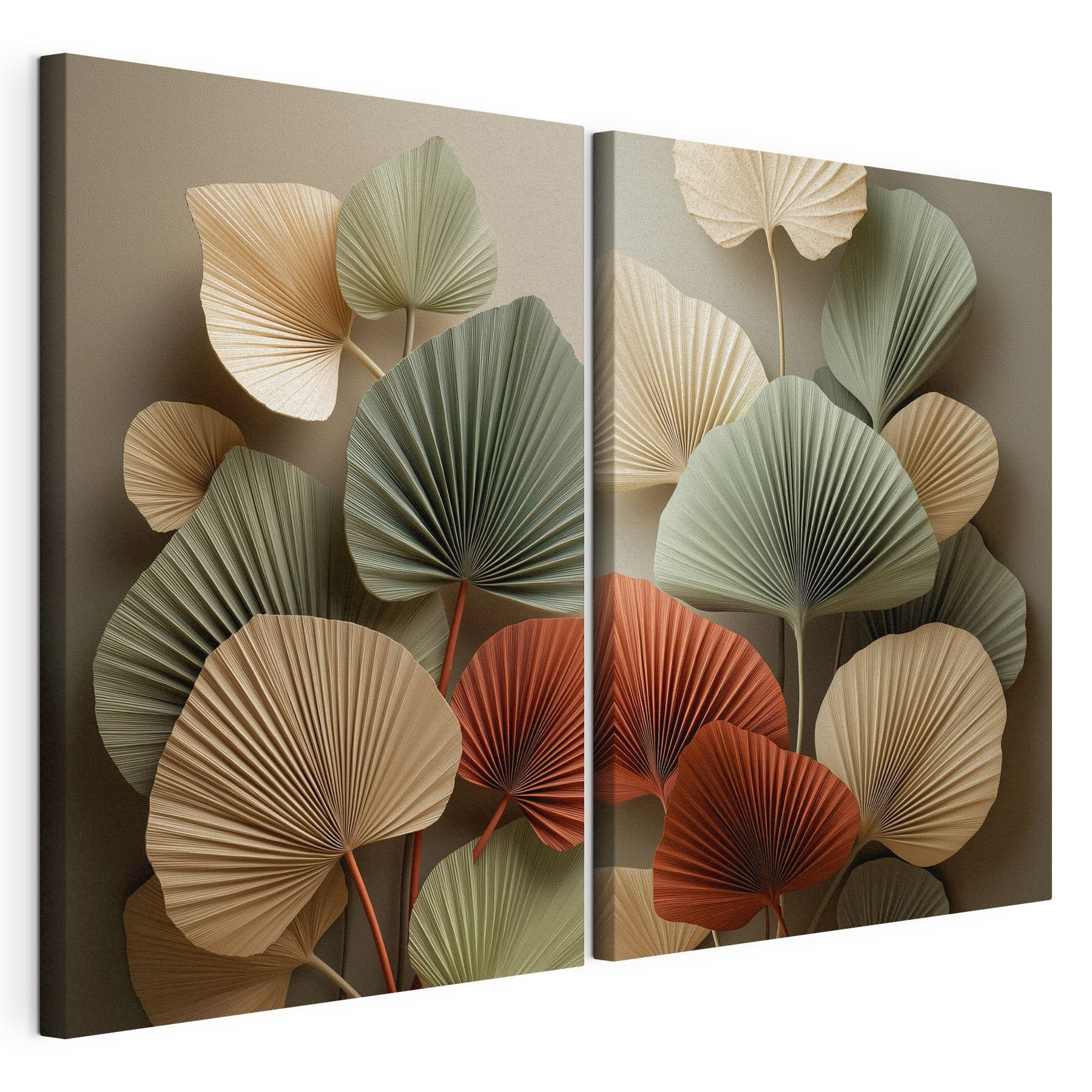 Nature-inspired decorative leaf arrangement