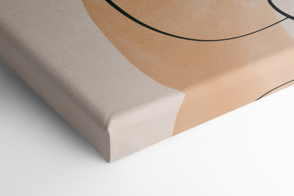 - Abstract profiles in soft hues