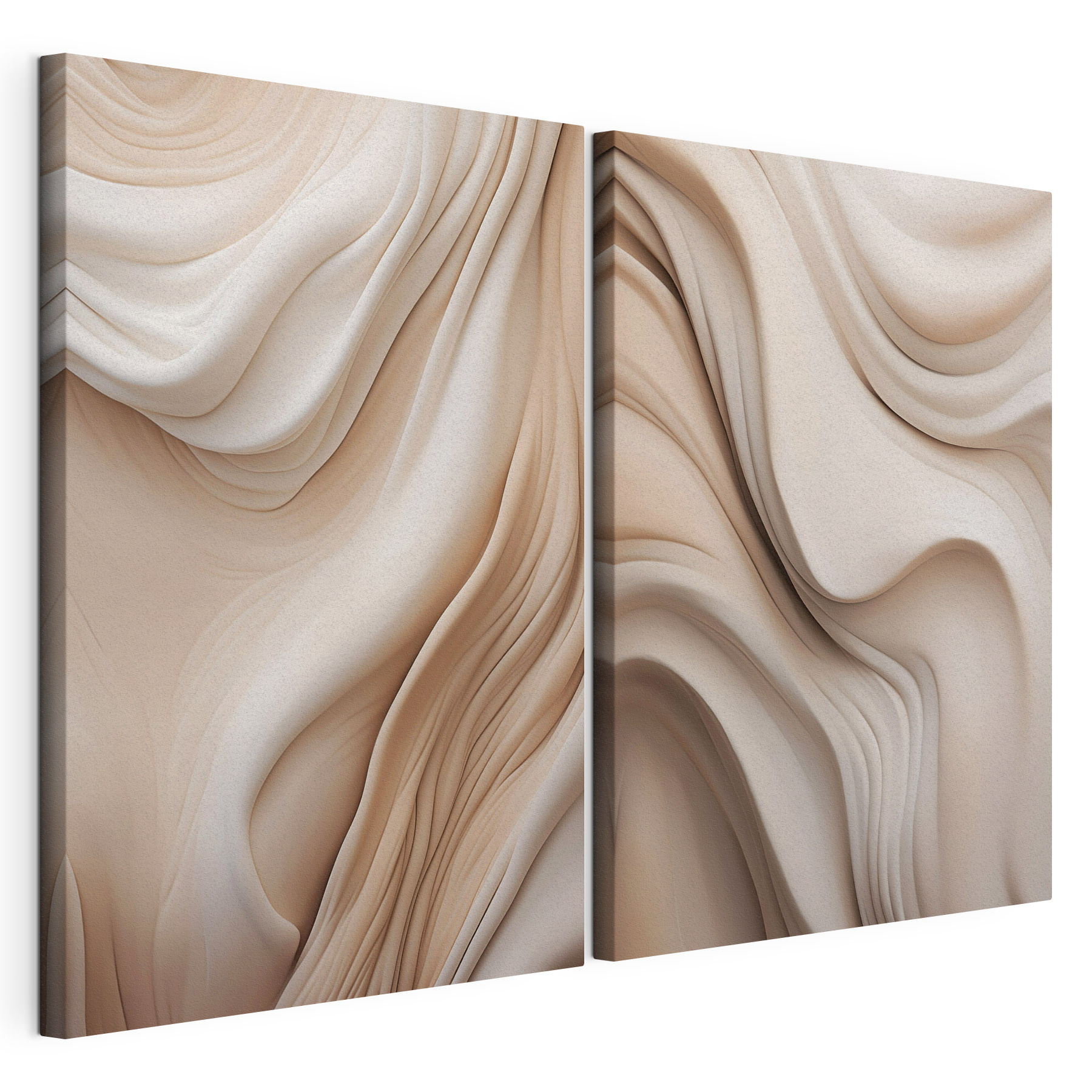 Soft curves in warm tones