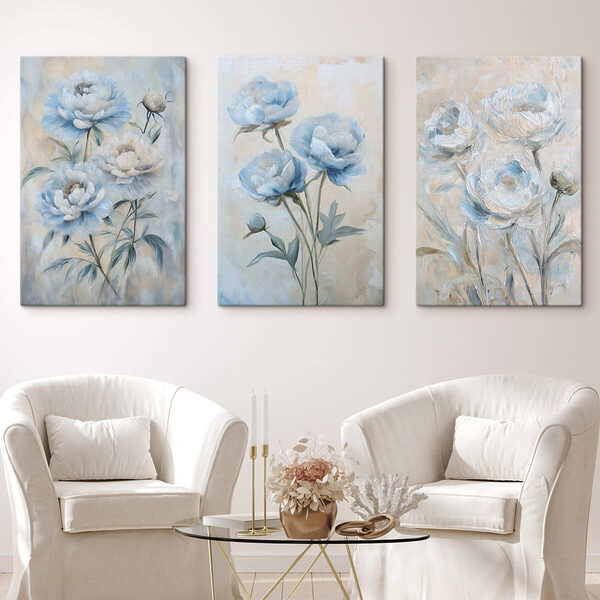 Delicate blooms in soft hues