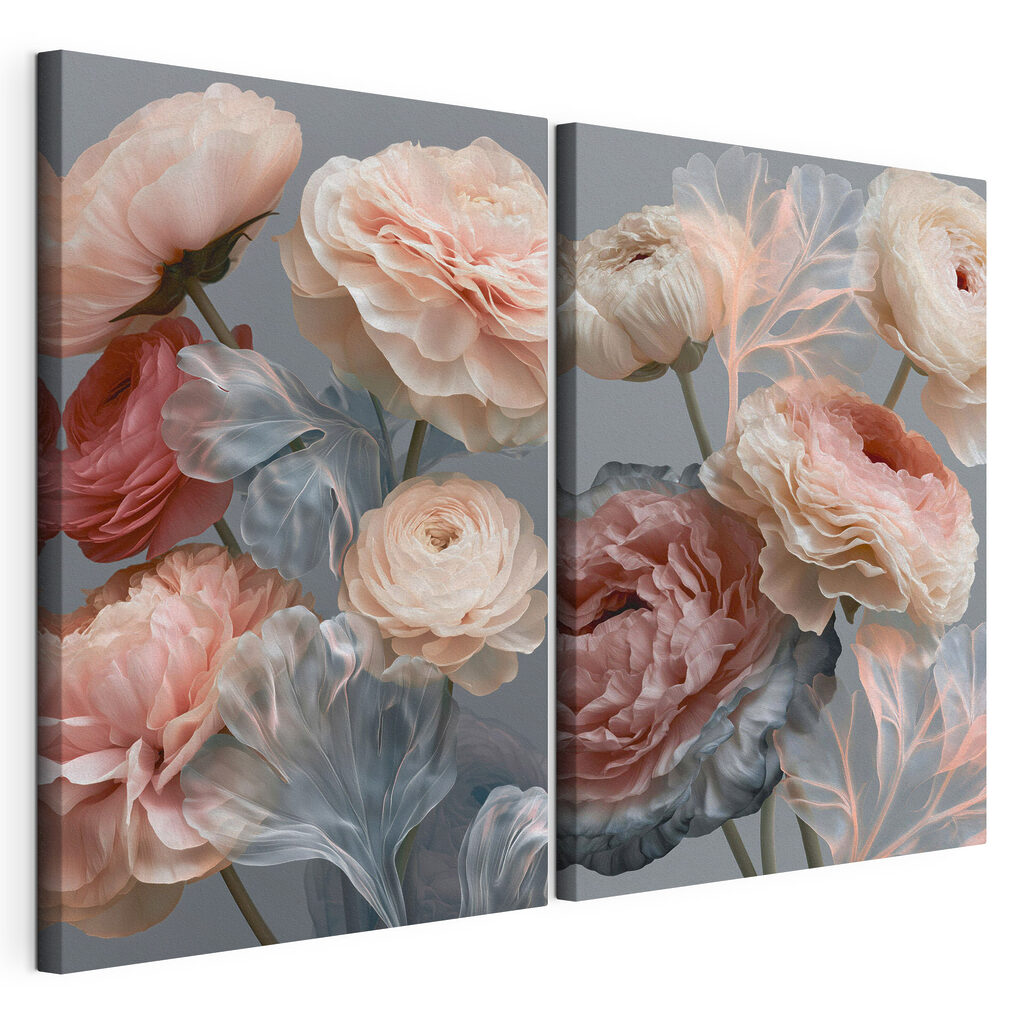 Delicate petals in soft colors