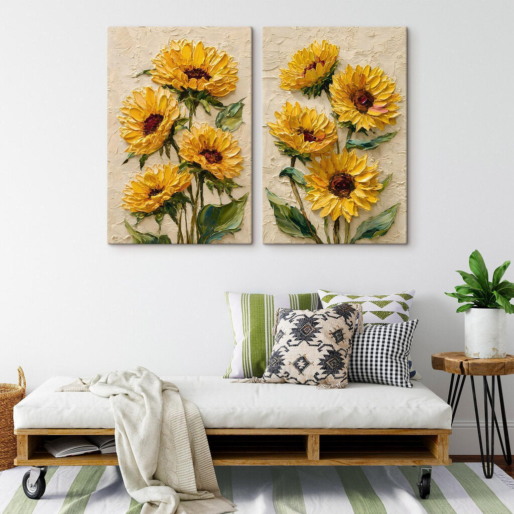 Vibrant sunflowers in full bloom
