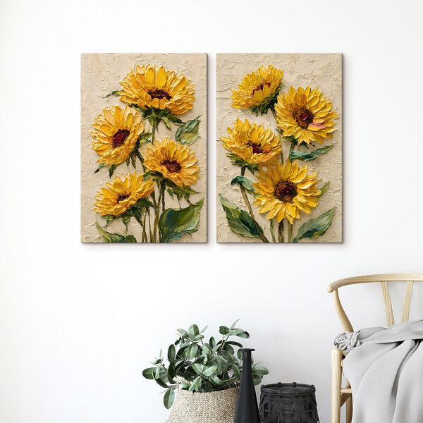 Vibrant sunflowers in full bloom