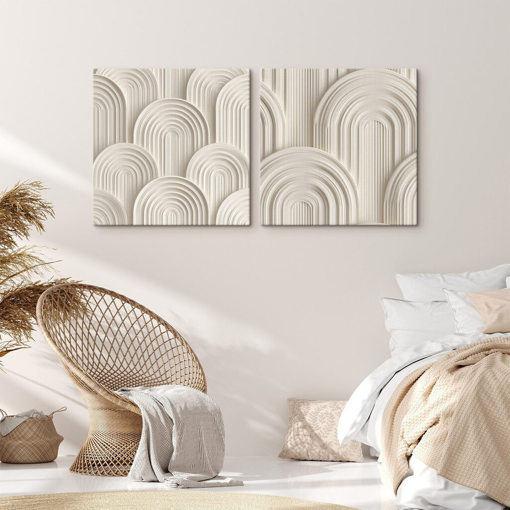 Soft curves in neutral tones