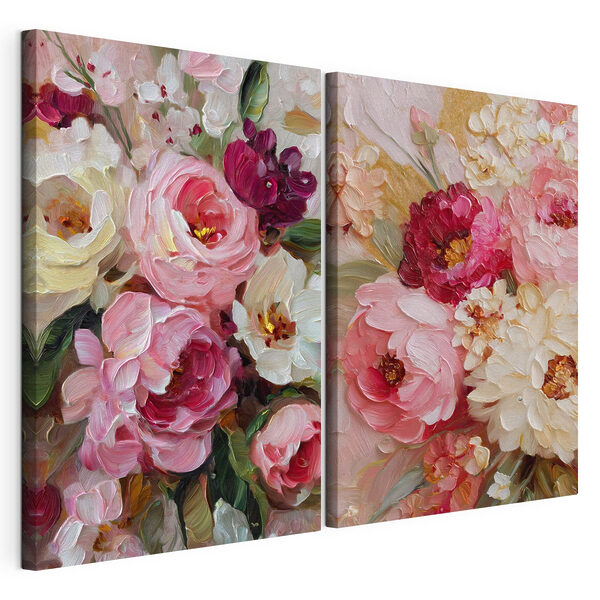 Blossoms in vibrant, soft hues