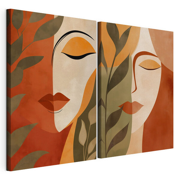 Collage of a woman's face