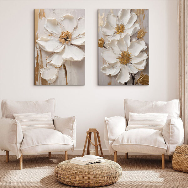 Delicate blooms in soft tones