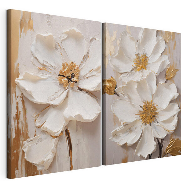 Delicate blooms in soft tones
