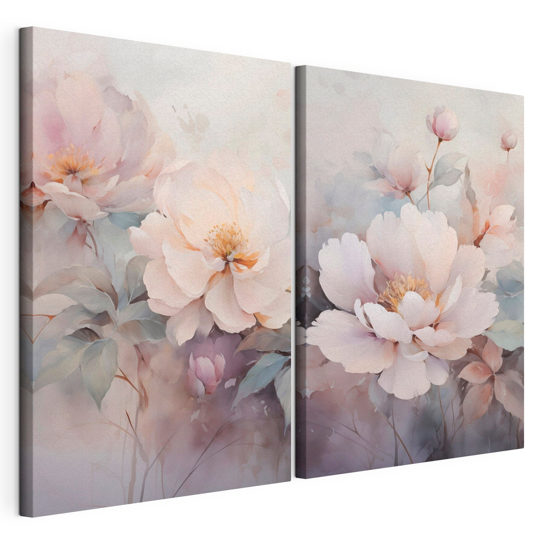 Delicate blooms in soft pastels