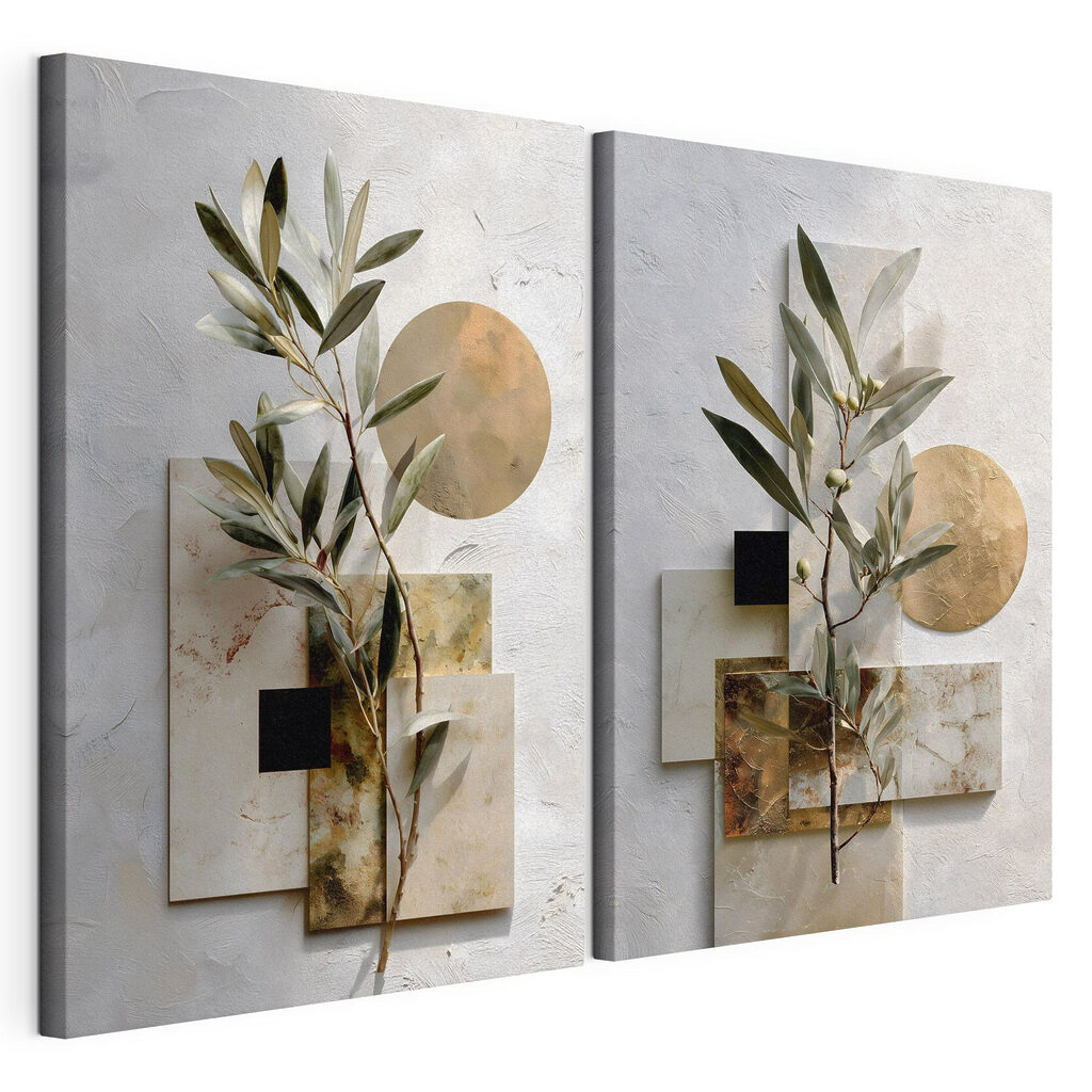 Natural elegance with leafy accents