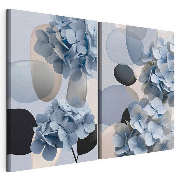 Modularer Leinwanddruck Blumen-Collage