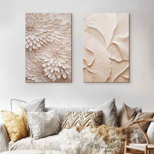 Collage of white flowers