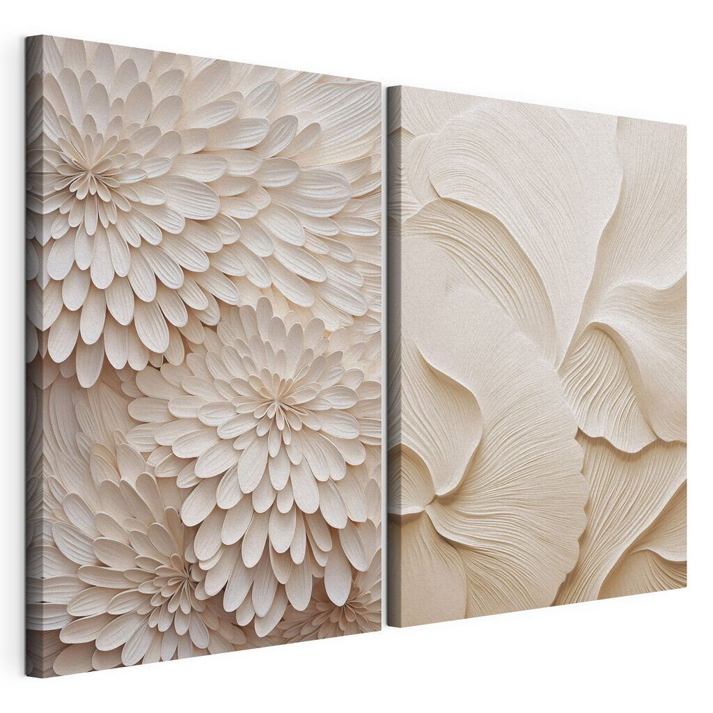 Collage of white flowers