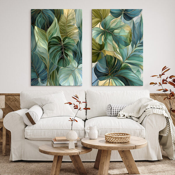 Collage of leaves