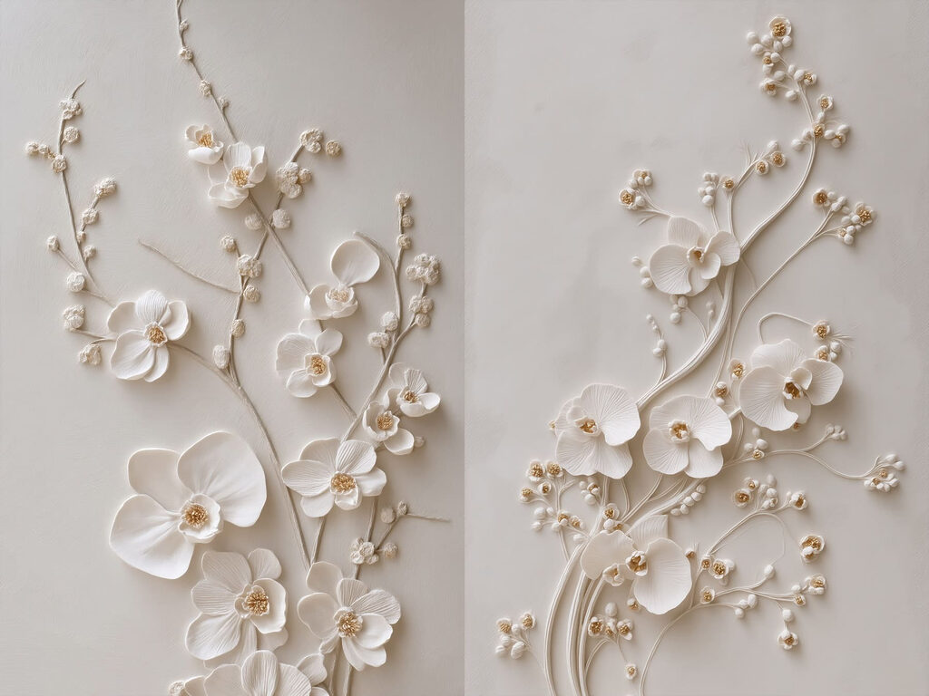 Elegant floral design in soft tones