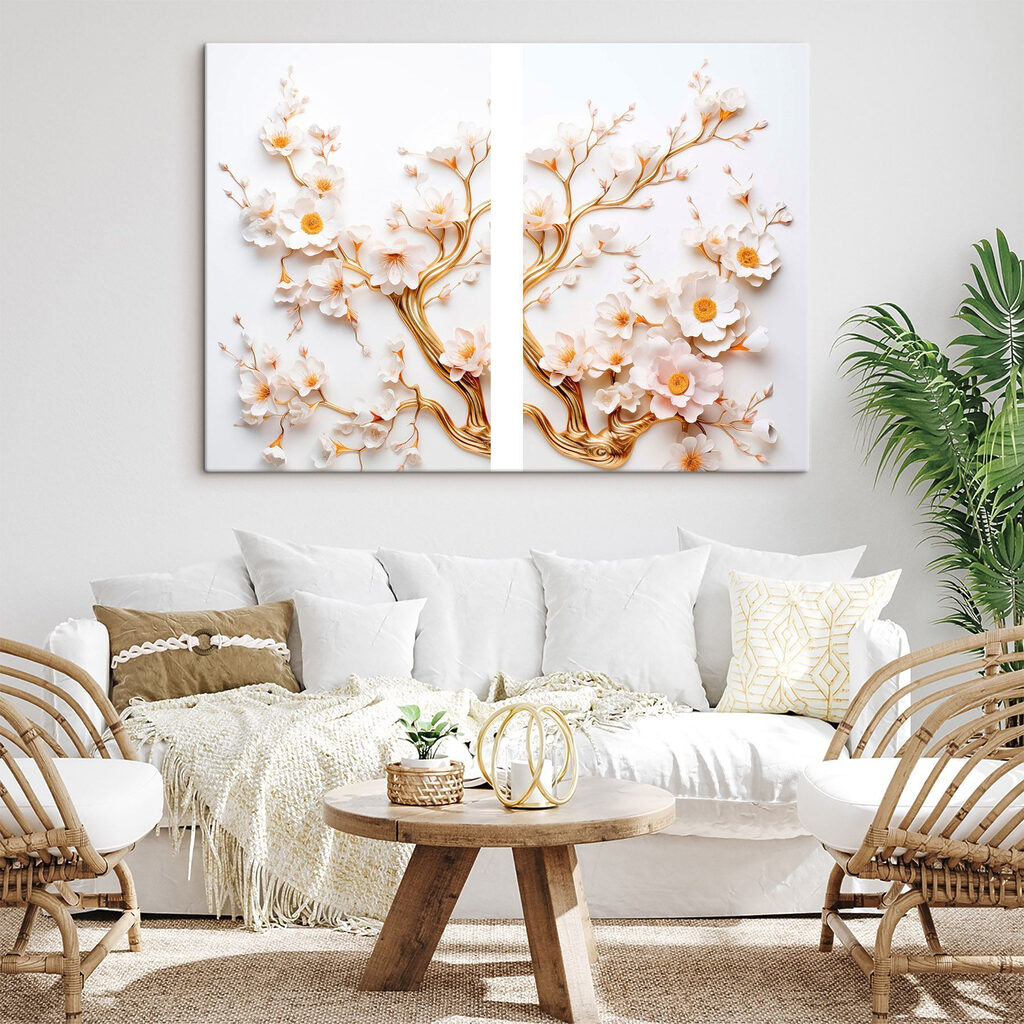 Whimsical blossoms in delicate artistry