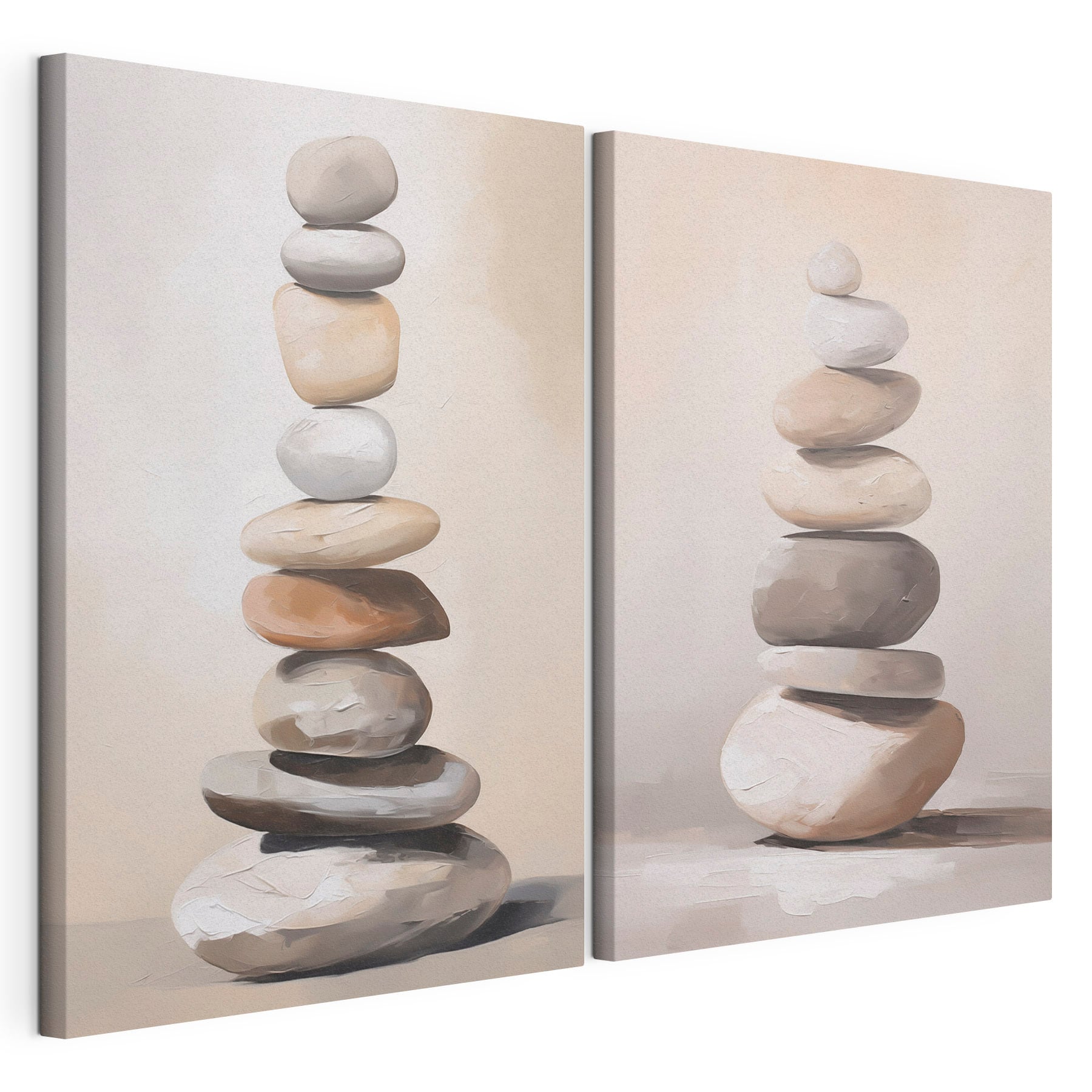 Painting of a stack of rocks