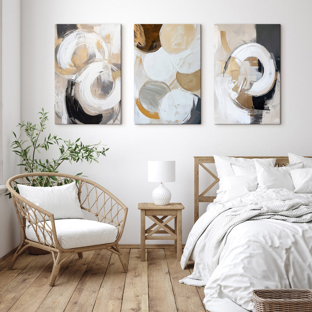 Group of art pieces