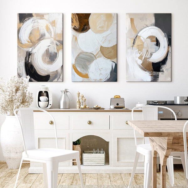 Group of art pieces