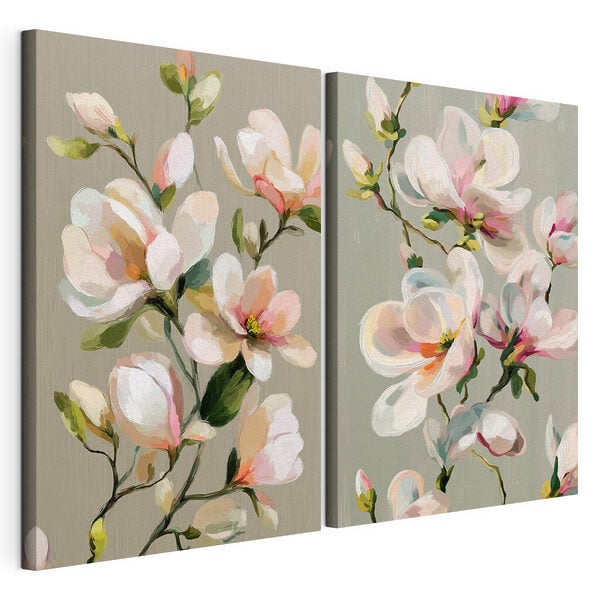 Delicate blooms embracing soft hues