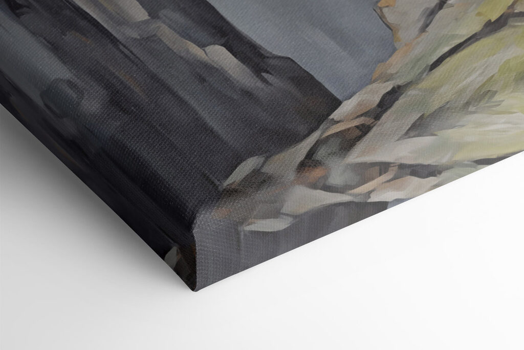 Painting of a mountain