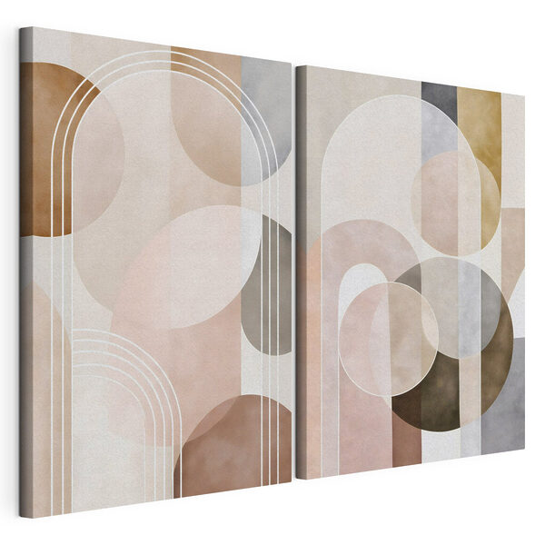 Soft shapes in earthy tones