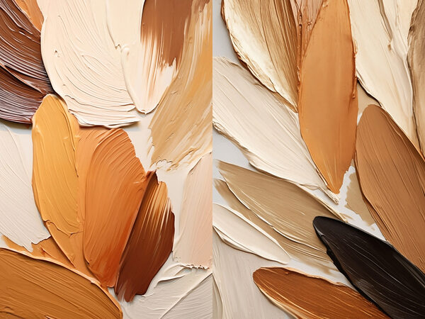 Nature-inspired hues in soft strokes