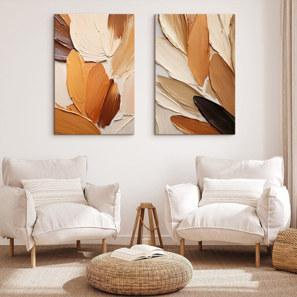 Nature-inspired hues in soft strokes