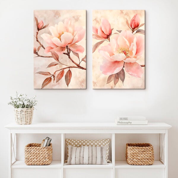 Delicate blooms in soft hues