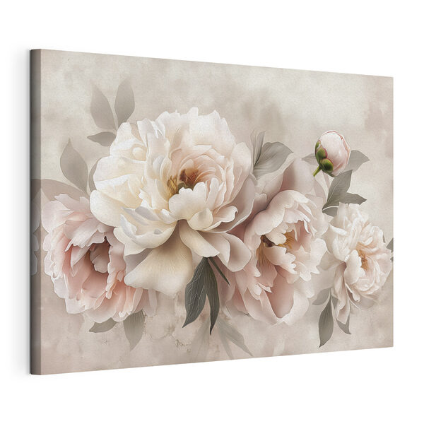 Eine Gruppe von Blumen auf einem weißen Hintergrund