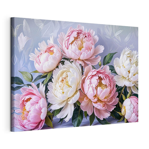 Gruppe von rosa und weißen Blumen Wandbilder Gruppe von rosa und weißen Blumen