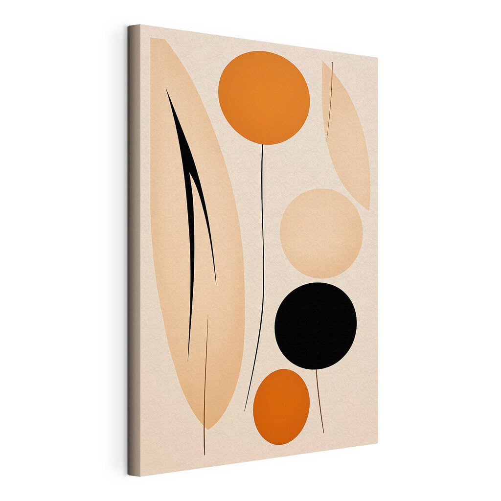 Playful shapes in warm tones