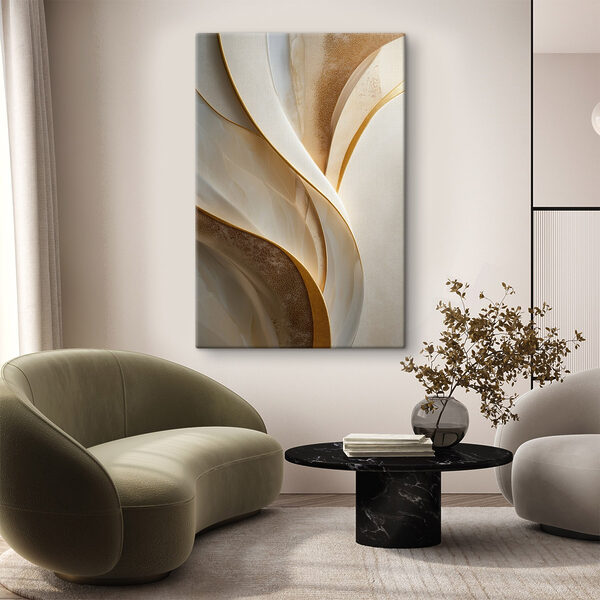 Flowing patterns of soft, muted tones