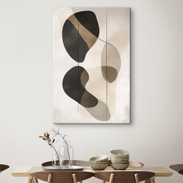 Black and brown art piece Black and brown art piece
