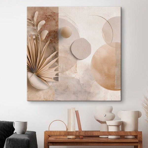 Serene abstract composition in soft tones
