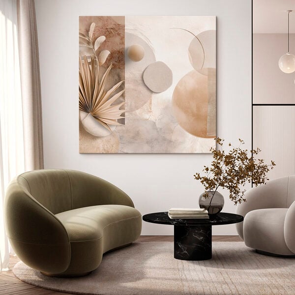 Serene abstract composition in soft tones